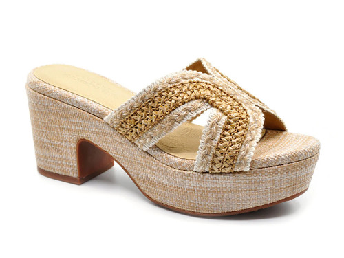 Gen Heel - Tan Raffia